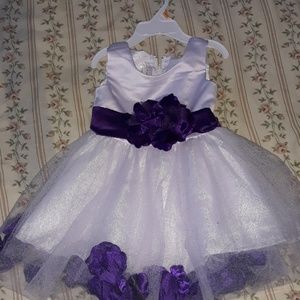 Lovely Dress with purple petals